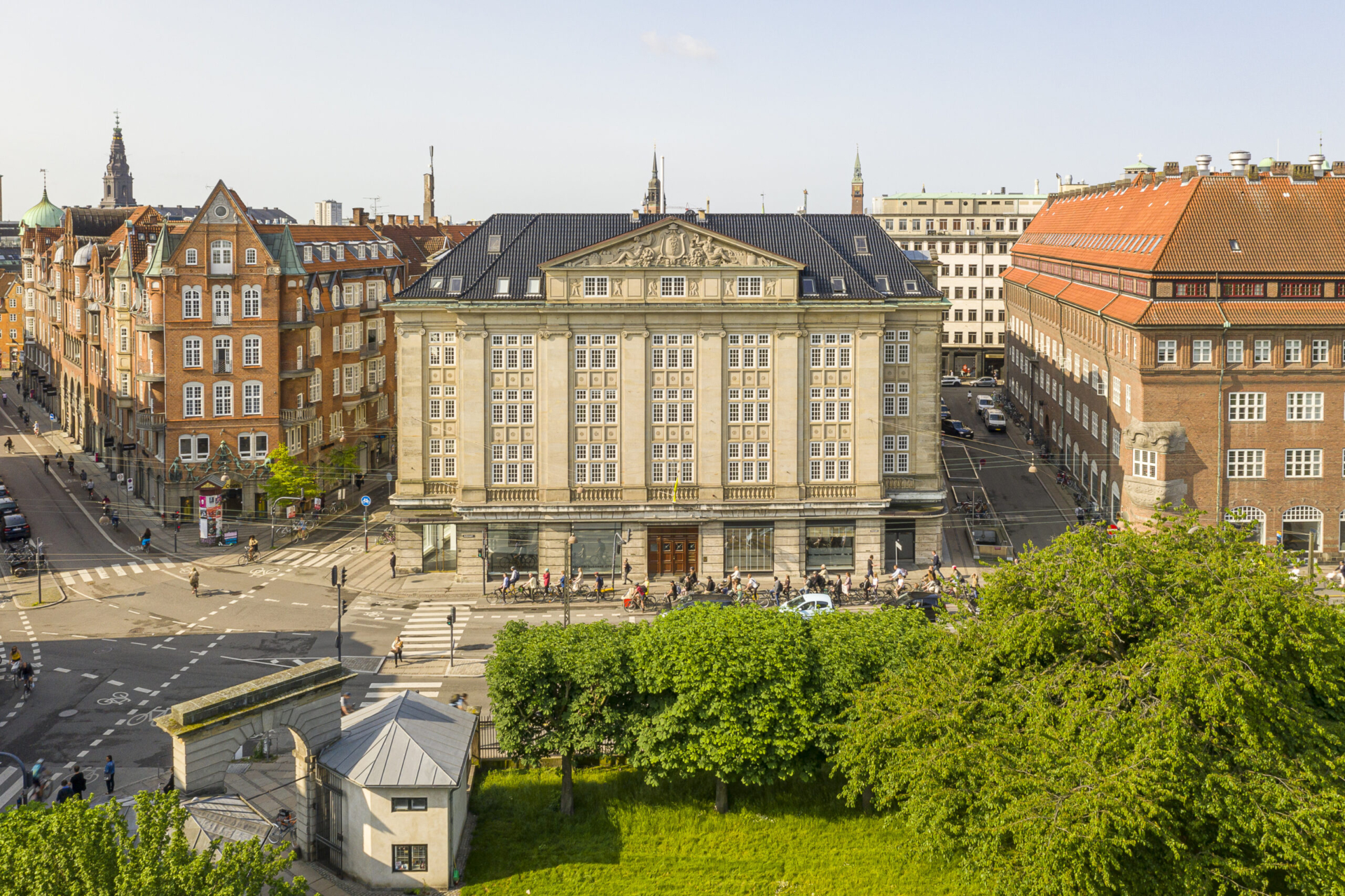 Møntergården i Gothersgade 49 i København K set oppefra