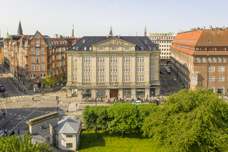 Møntergården i Gothersgade 49 i København K set oppefra