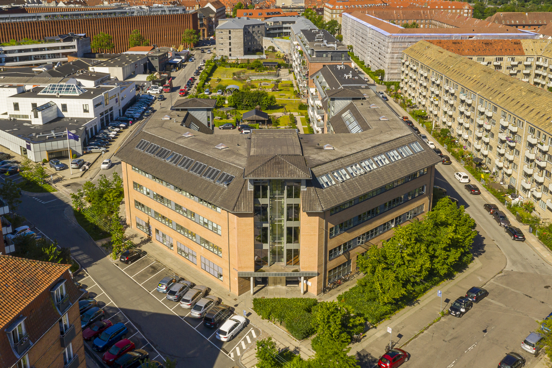Bryggervangen 55 i København Ø set oppefra