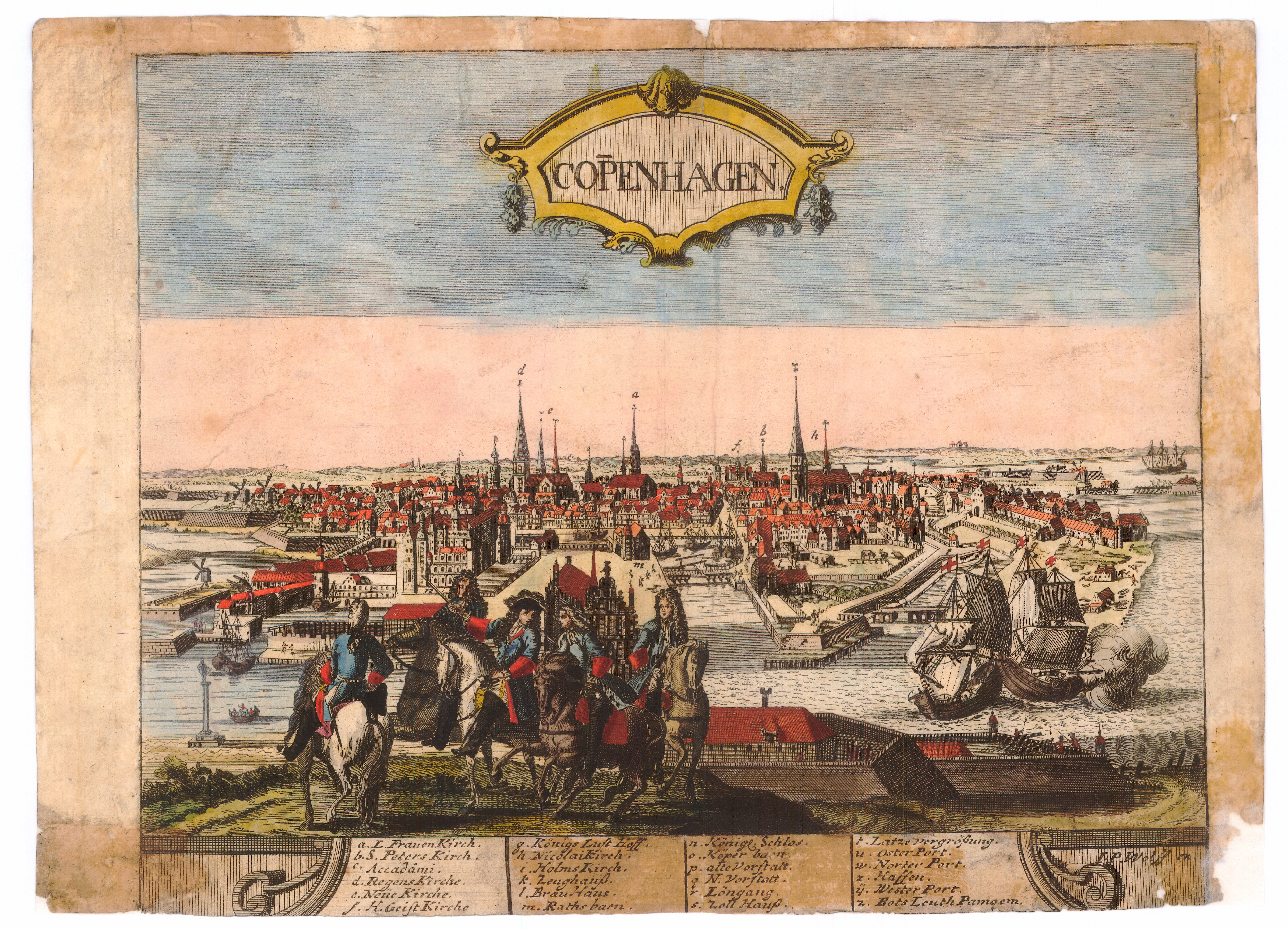 Gammel tegning af Christianshavn