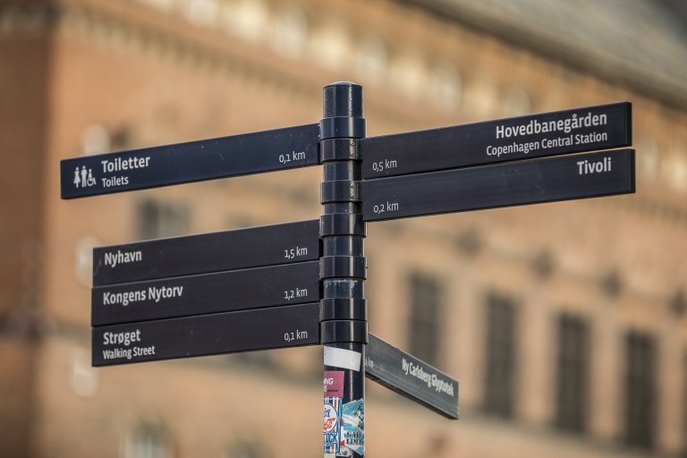 Skilt på Rådhuspladsen i København