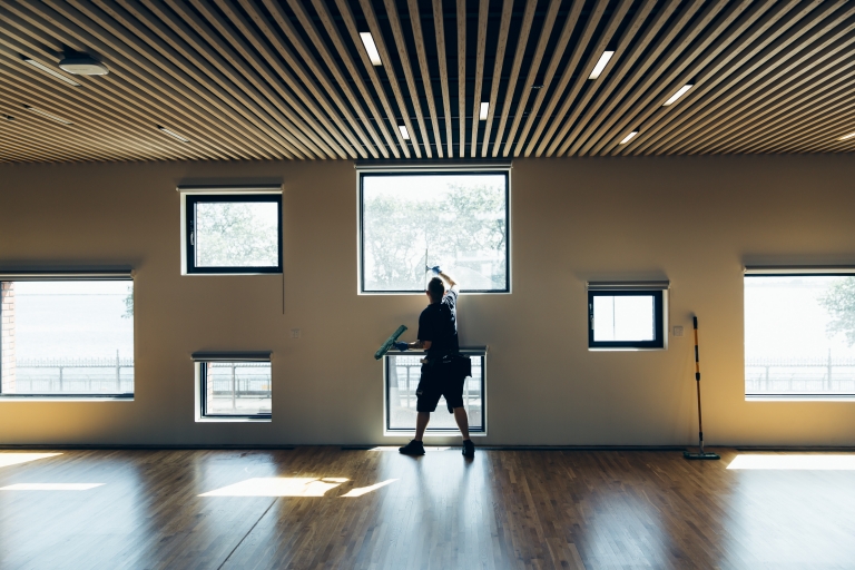 De forskellige vinduesstørrelser i Pier 47