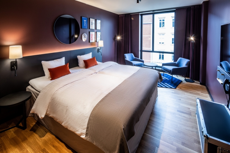 Et af de helt store værelser på Scandic Falkoner