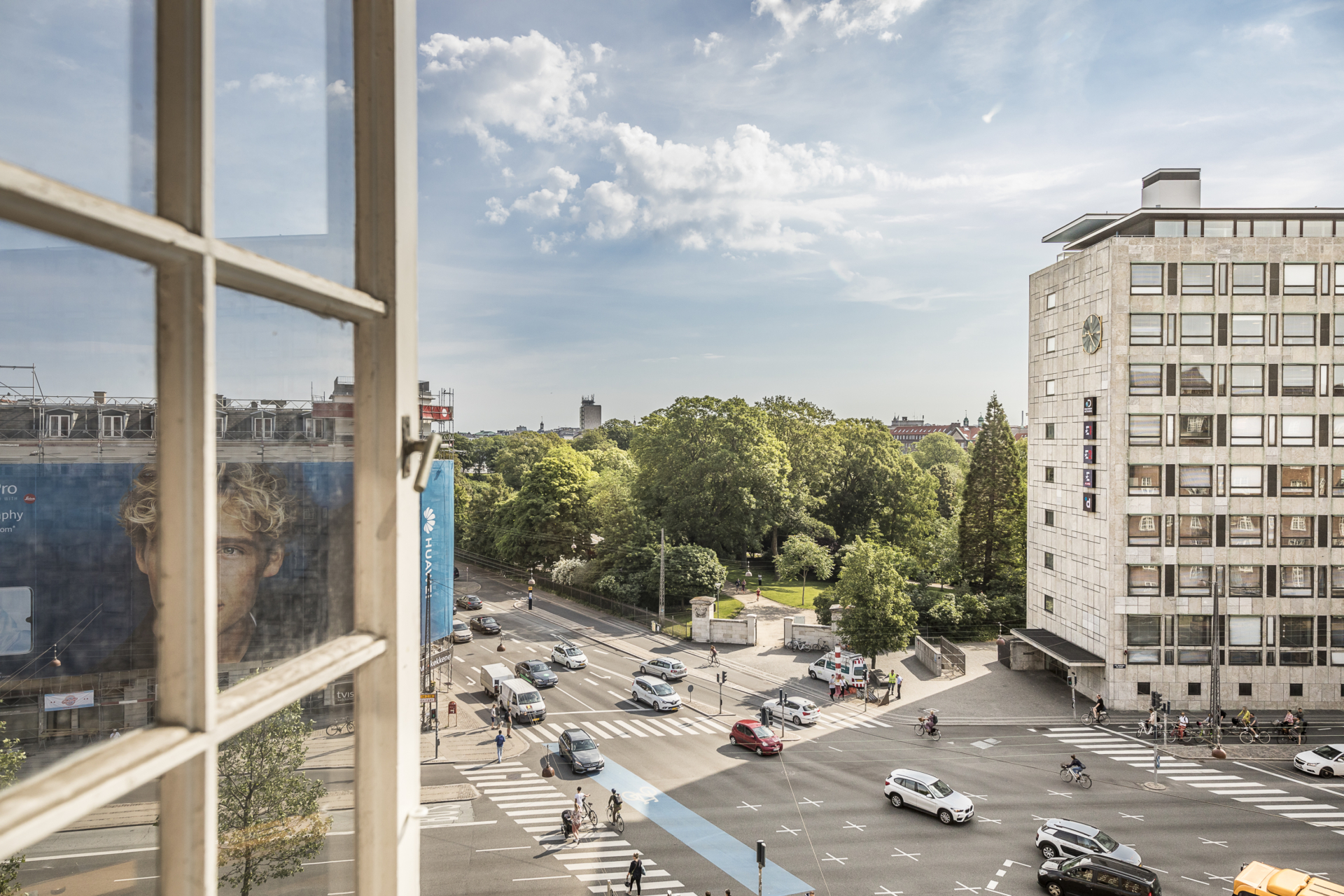 Udsigten fra Gyldenløvesgade 11 i København V