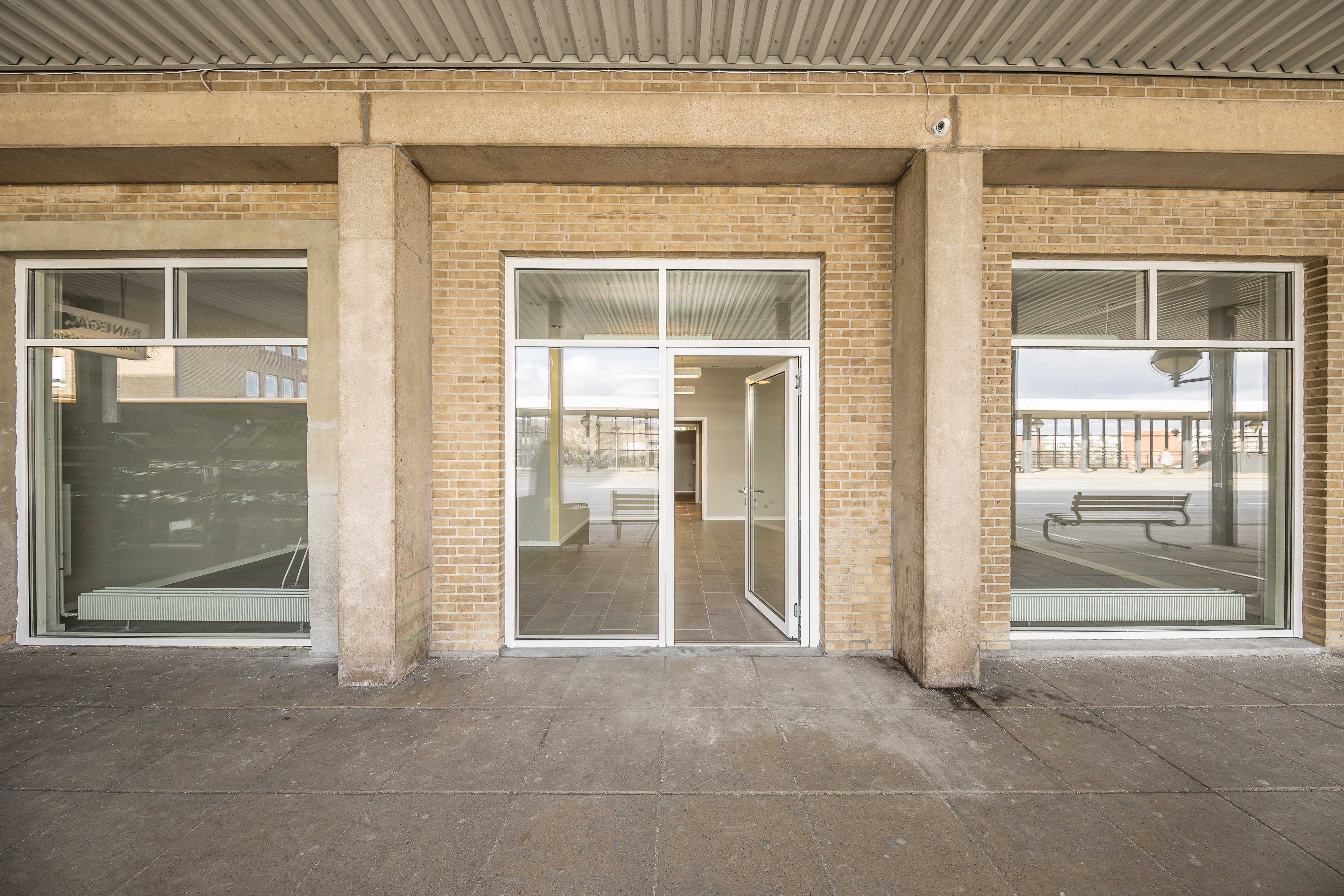 Et tomt areal på Banestrøget 7 i Høje-Taastrup